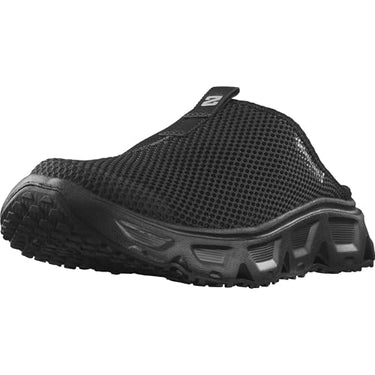 Salomon Reelax Slide 6.0 Herren Pantoletten, Gepolsterte Stabilität, Sofortiger und lang anhaltender Komfort, Vielseitiger Einsatz, Black, 46 im Sale